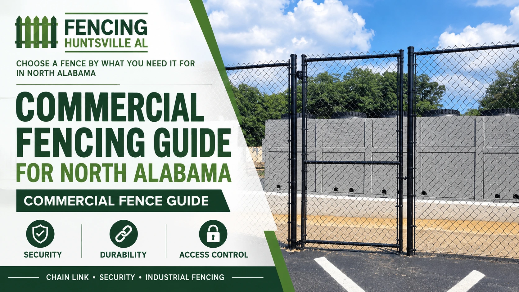 Commercial Fencing Guide for North Alabama