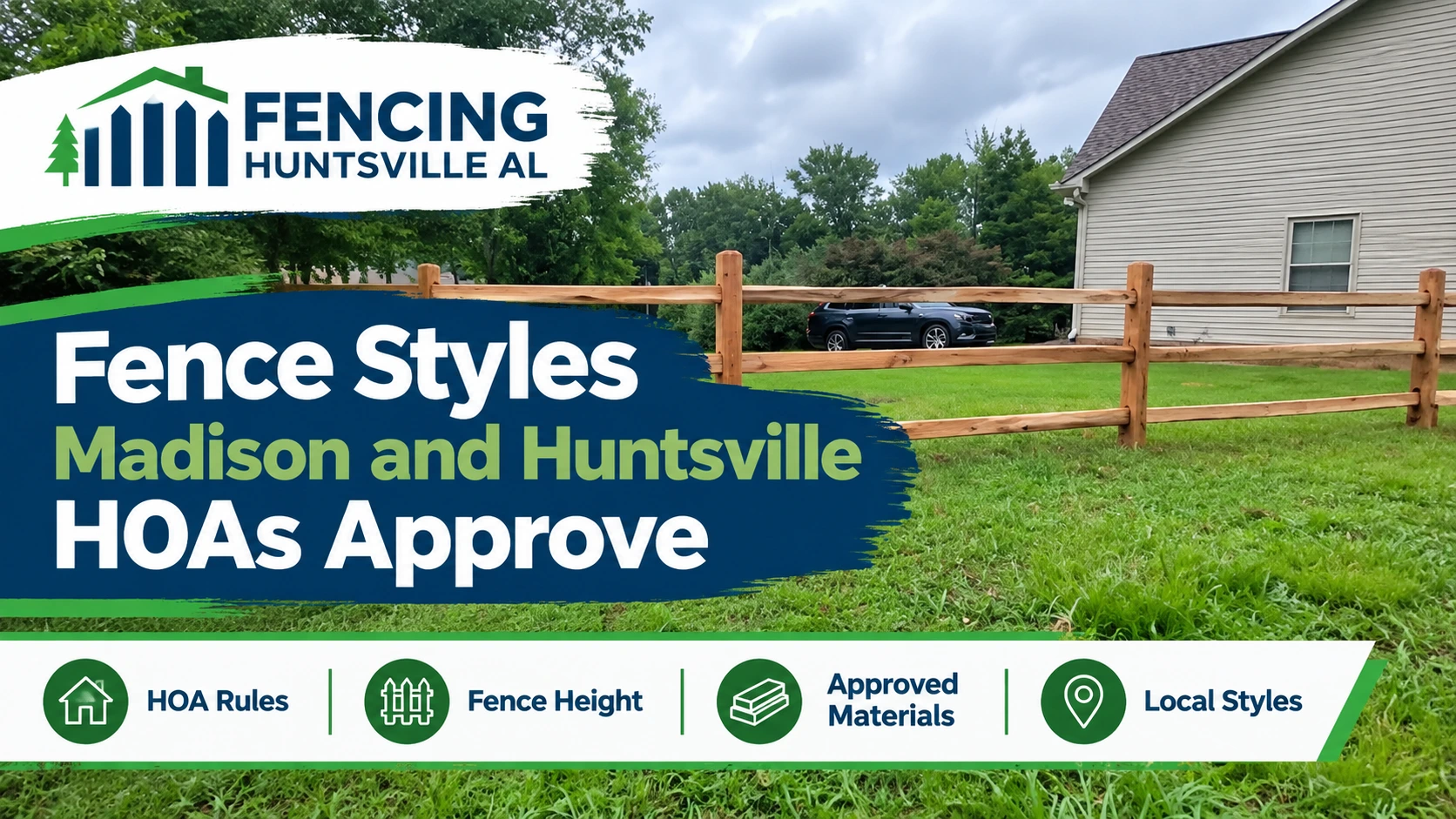 Fence Styles Madison and Huntsville HOAs Approve