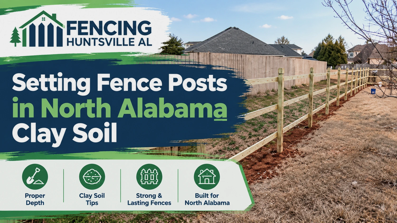 Setting Fence Posts in North Alabama Clay Soil