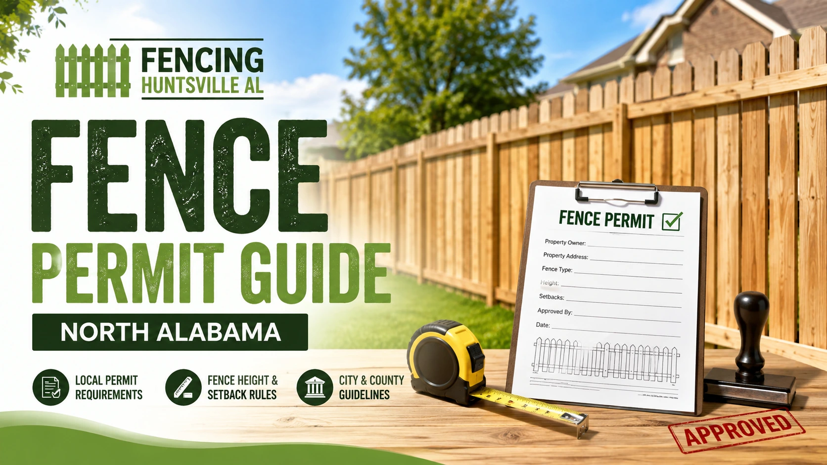 Do You Need a Fence Permit in Huntsville and Madison County